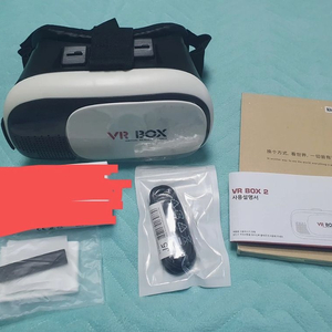 [VR BOX 가상현실 헤드기어] 화이트, 스마트폰 호