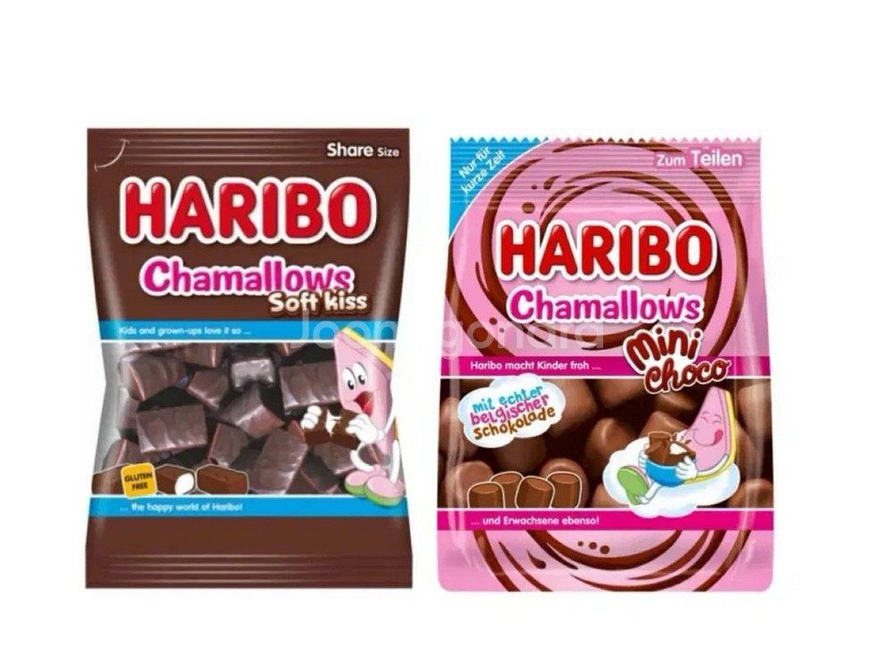 하리보 초코 마시멜로우 마쉬멜로우 소프트키스, 미니초코--0