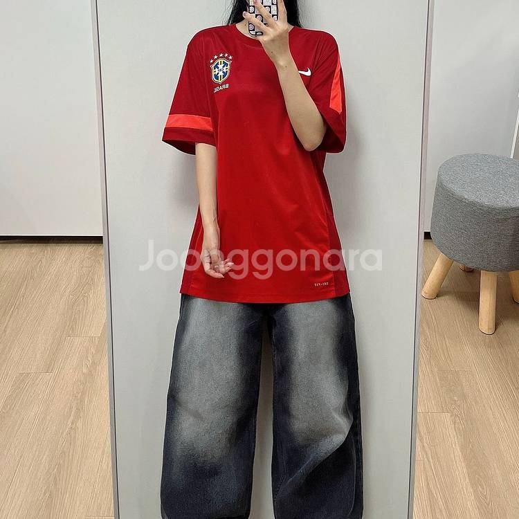 나이키 브라질 국대 반팔 져지 유니폼 105--0