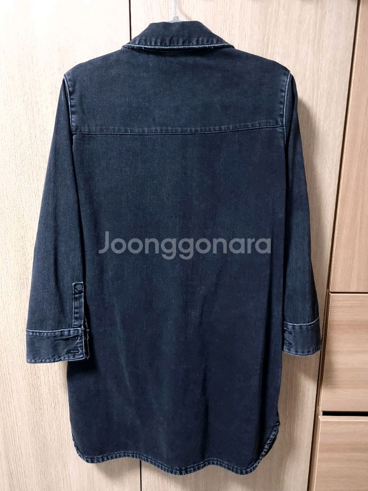 자라 블랙 데님 셔츠 자켓 (새상품/드라이O)--5
