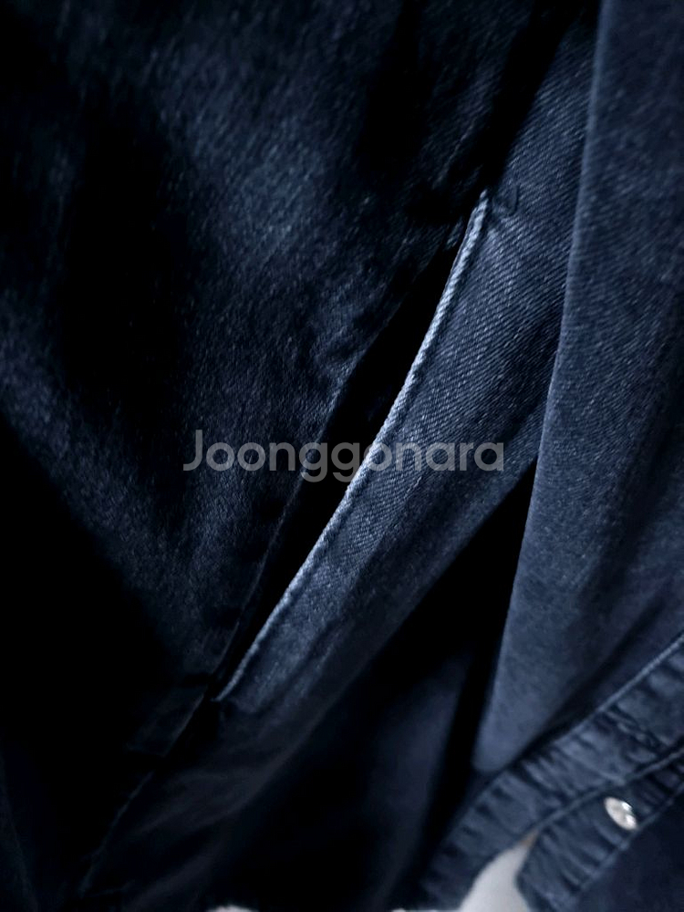 자라 블랙 데님 셔츠 자켓 (새상품/드라이O)--6