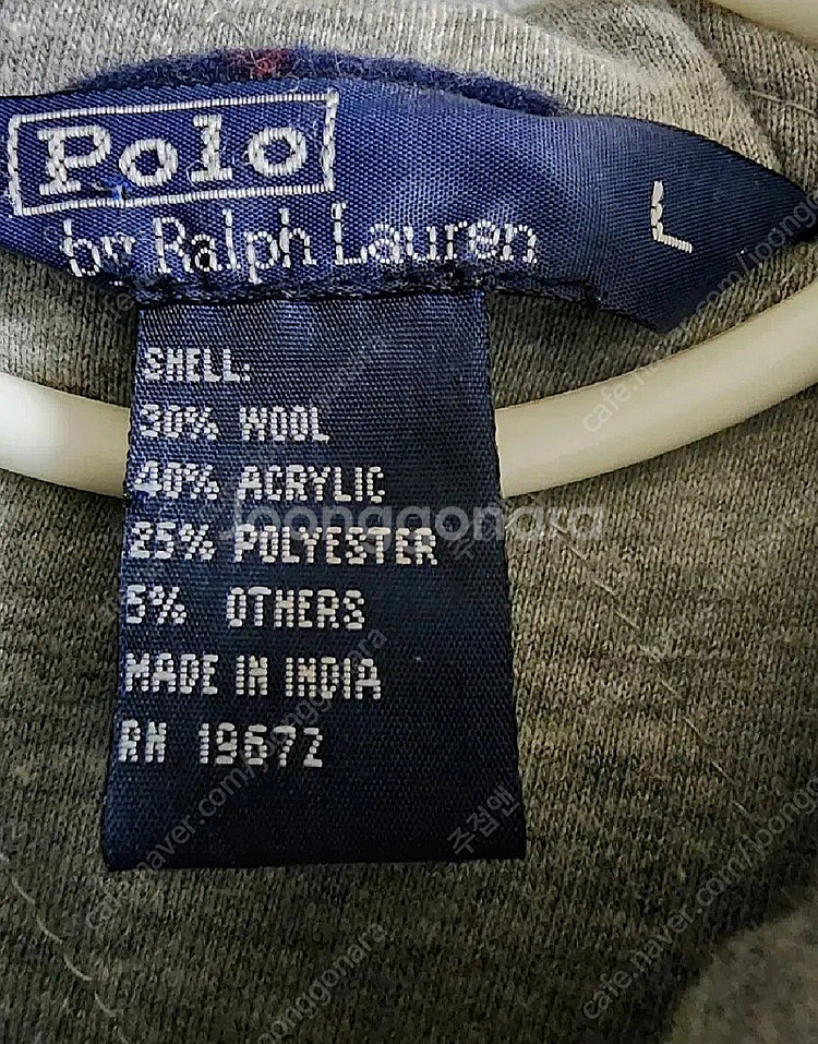 00s 빈티지 polo 폴로랄프로렌 체크 후드 하프코트--4