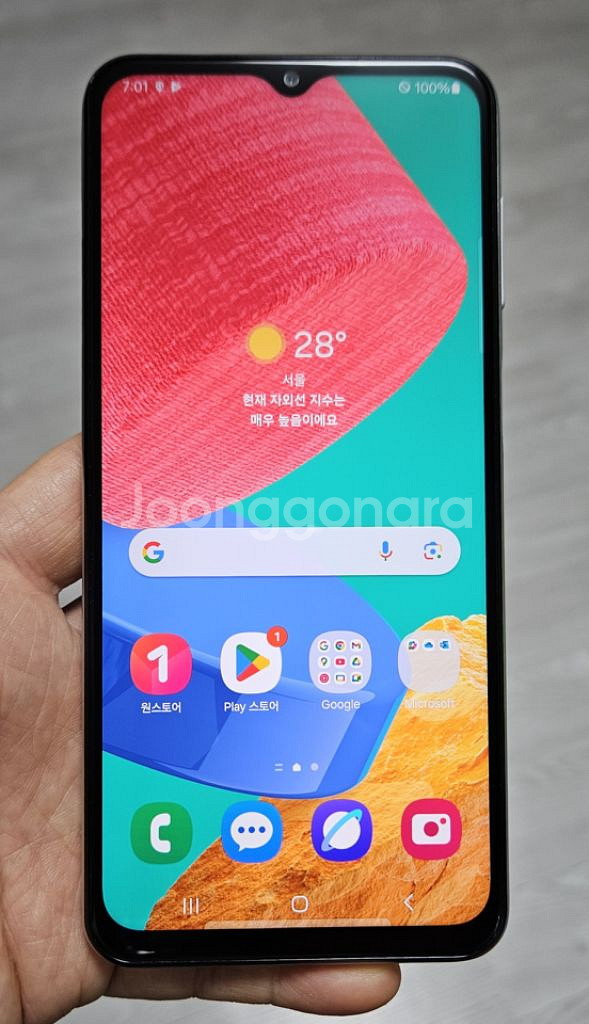 갤럭시 점프2 화이트 128GB A급 싸게 팝니다.--0