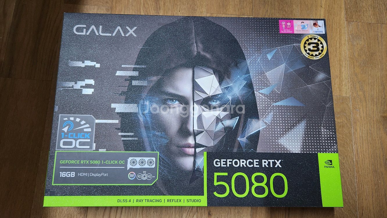 GALAX 지포스 RTX 5080 BLACK OC--0