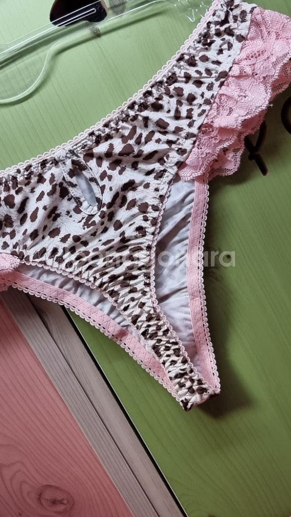 남영비비안 호피 핑크 레이스 티팬티90~95M--3