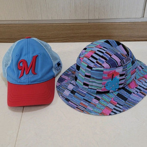아동모자 2개 mlb 빅토리아앤프렌즈 일괄
