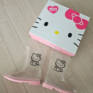 산리오 헬로키티 여아 투명장화 190