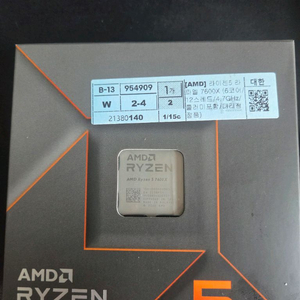 AMD 라이젠5 7600X cpu 팝니다.