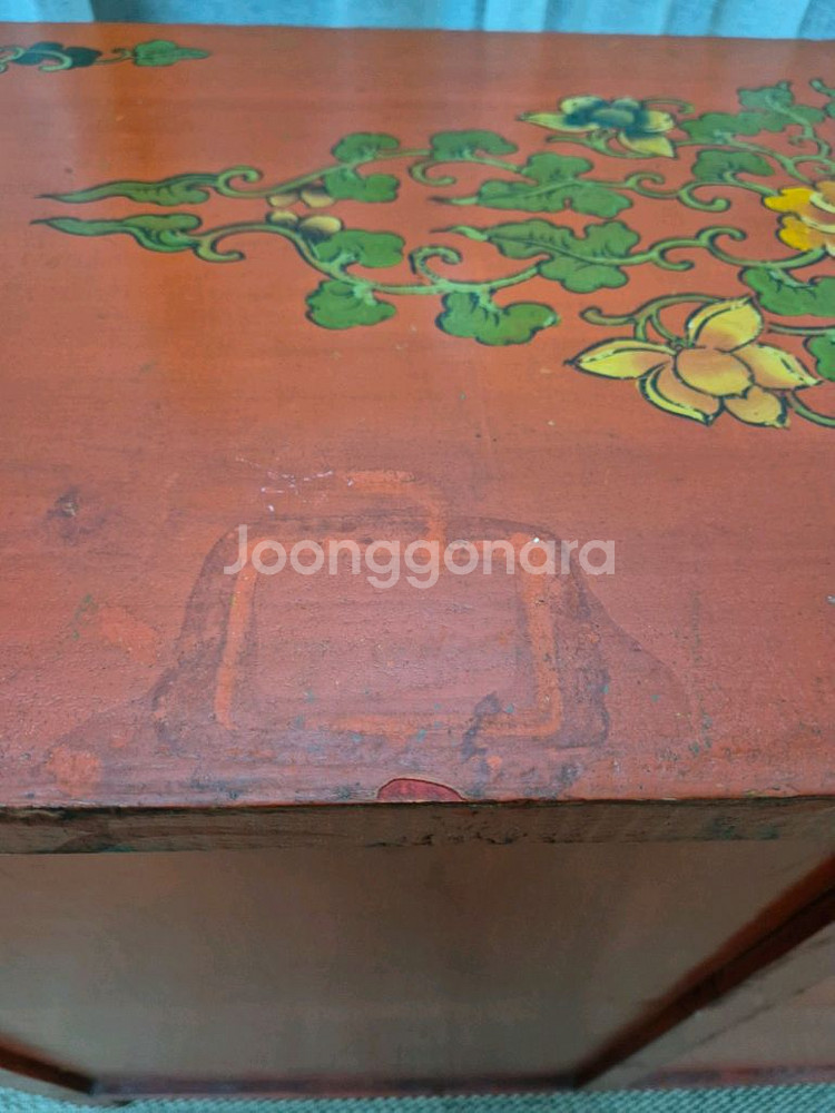 티베트 고가구 원목 수냅장--6