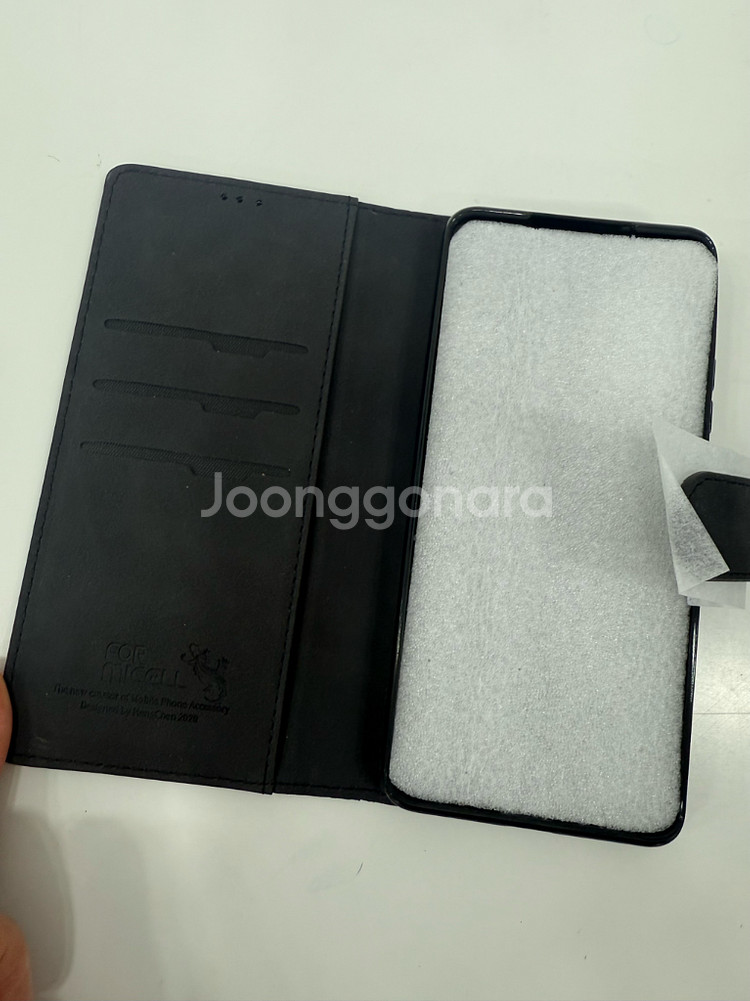 삼성갤럭시퀀텀2 다이어리 검정색 케이스 A826--2