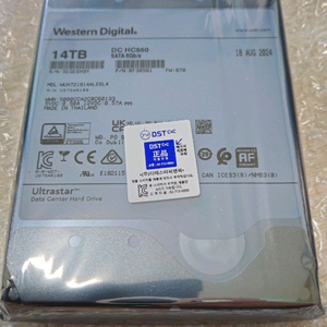 HC550 7200/512M 14TB 미개봉