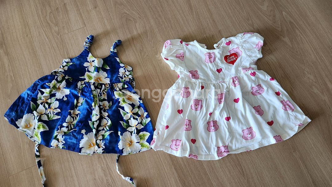 (택포 10000원) 85-90 돌전후 여름 여자아기옷--0