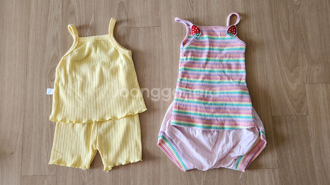 (택포 10000원) 85-90 돌전후 여름 여자아기옷--3