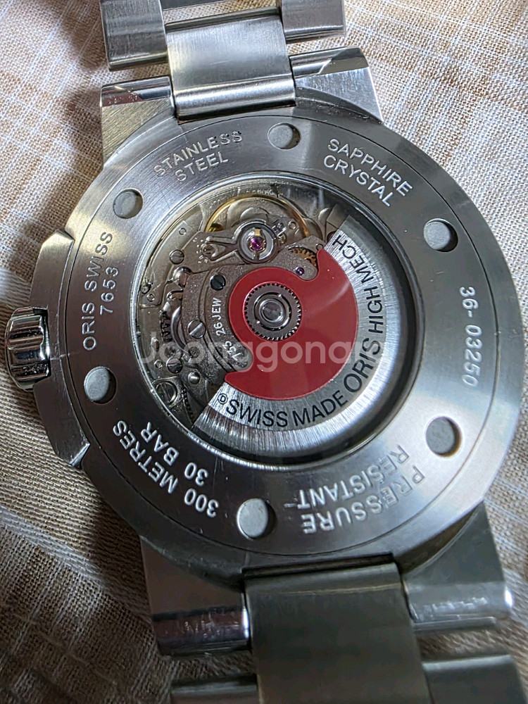 오리스 애커스 데이트 43.5mm 검판--1