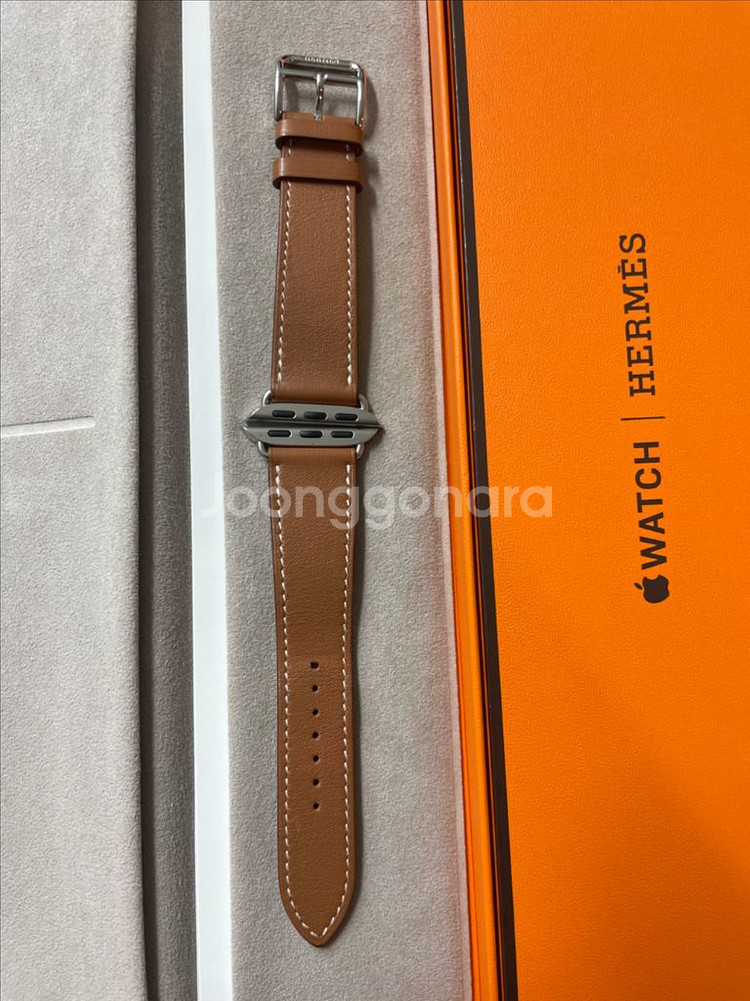 애플워치 에르메스 41mm 골드싱글투어 SSS급--0