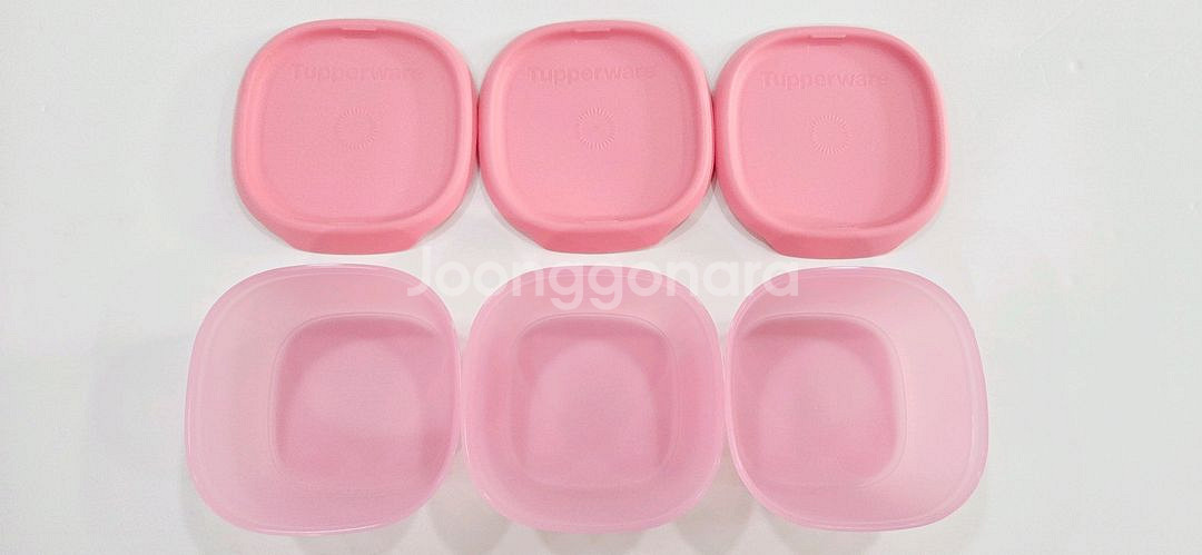 타파웨어 원터치프레시370ml(3)핑크 판매합니다--1