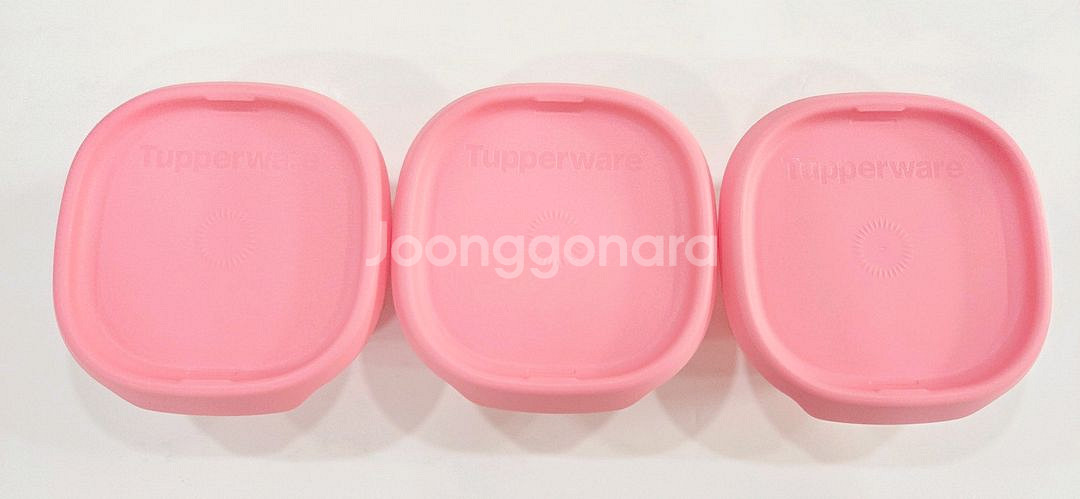 타파웨어 원터치프레시370ml(3)핑크 판매합니다--2