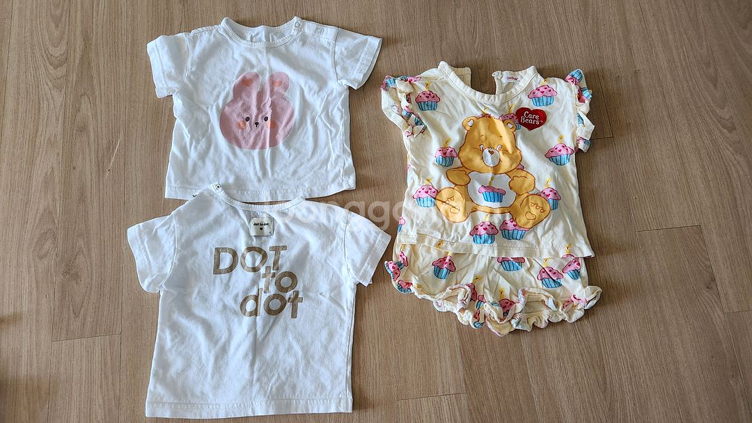 (택포 10000원) 85-90 돌전후 여름 여자아기옷--5