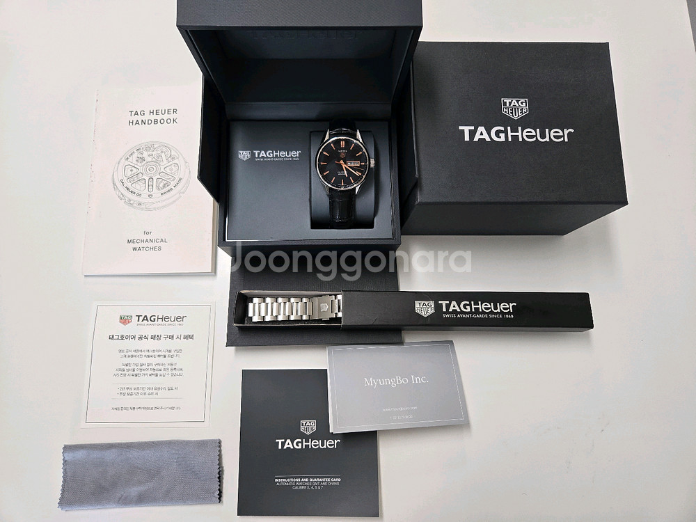 태그호이어 카레라 데이데이트 로즈골드 41mm--0