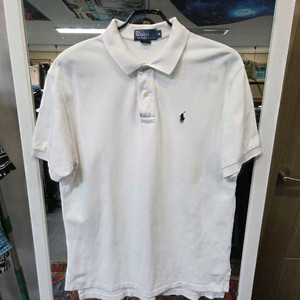 폴로랄프로렌 구형 카라반팔 화이트 m