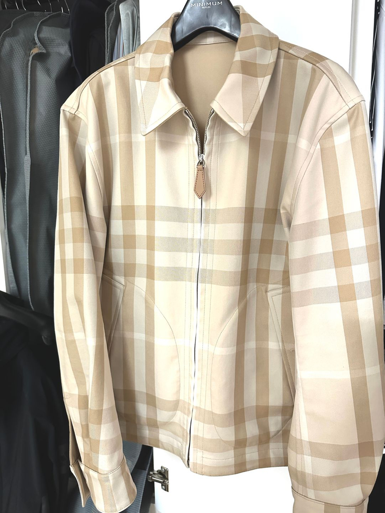 남성 버버리 리버시블 블루종 셔츠 자켓 8050989--0