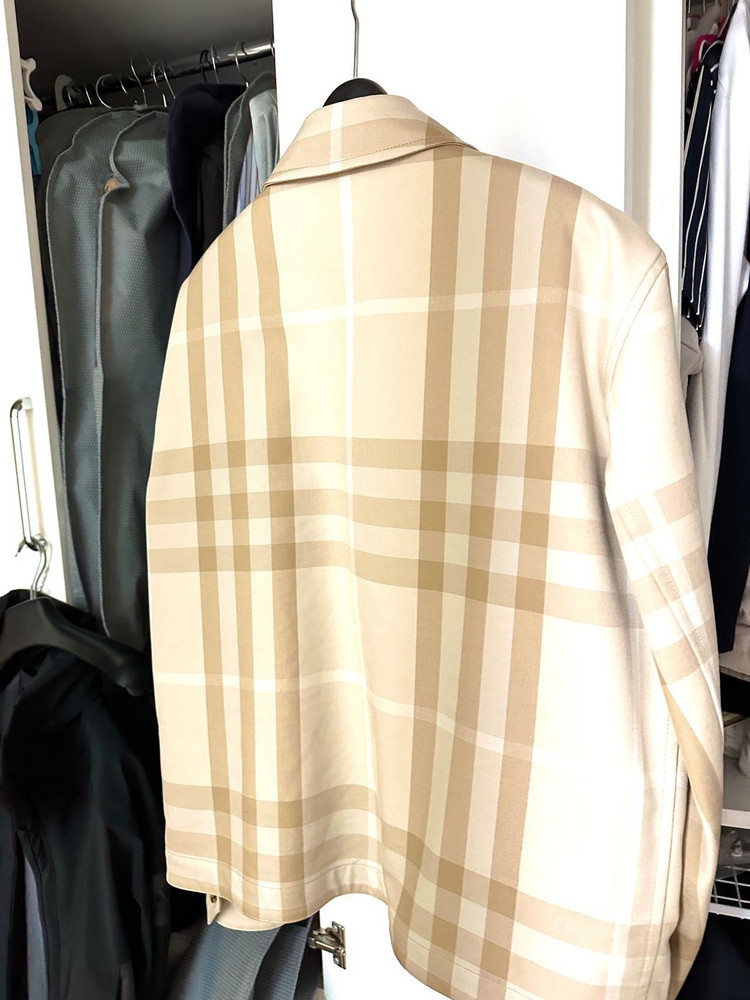 남성 버버리 리버시블 블루종 셔츠 자켓 8050989--1