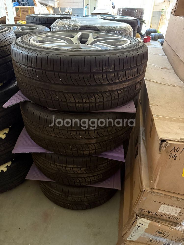 지바겐 25년 G63 순정 휠+타이어/500km 미만--0