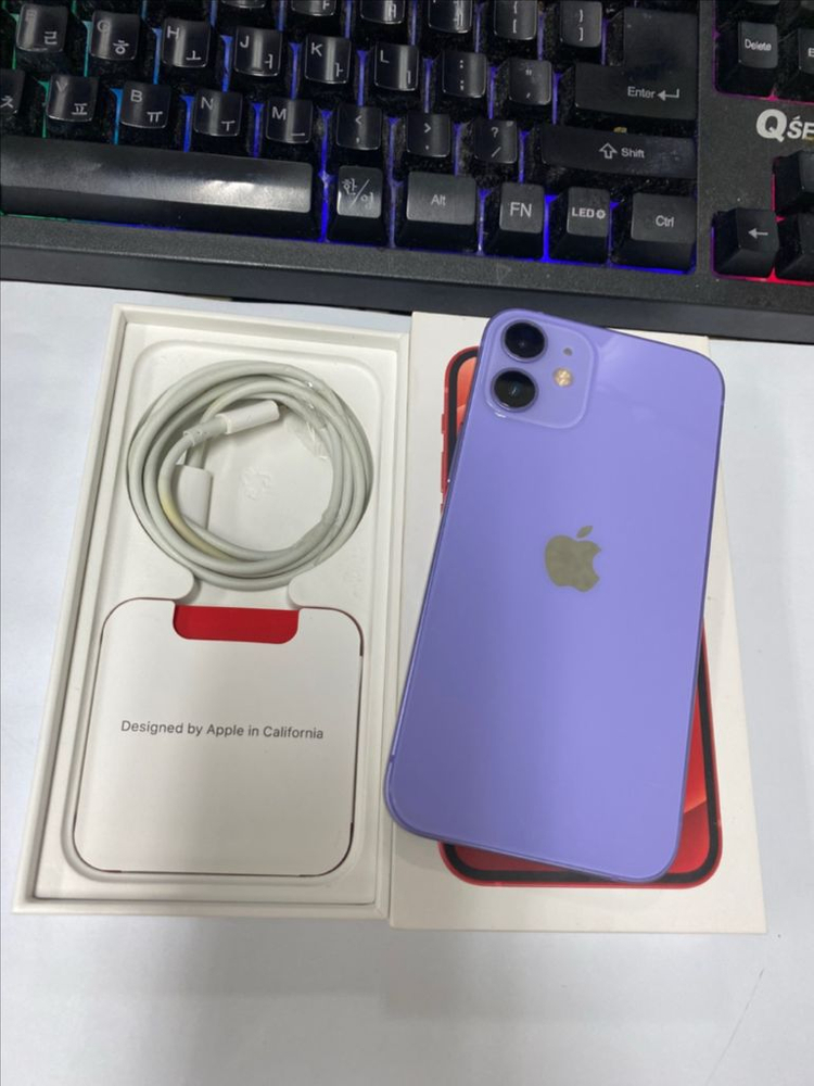 .아이폰12미니 퍼플 AA급 64GB 무잔상--0