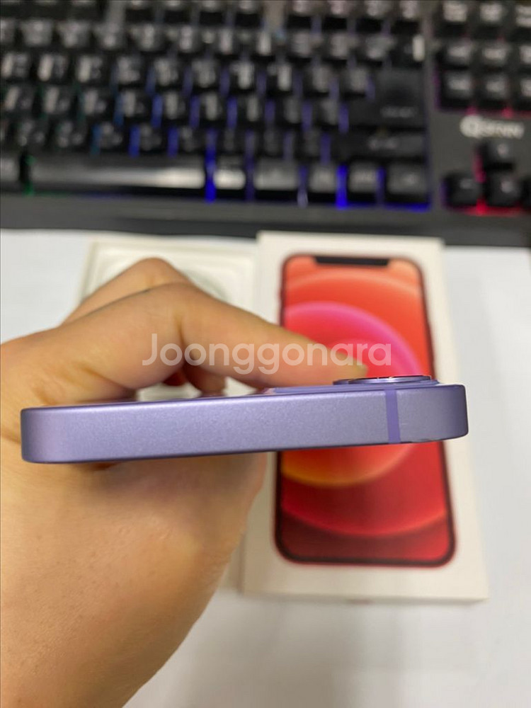 아이폰12미니 퍼플 AA급 64GB 무잔상--5