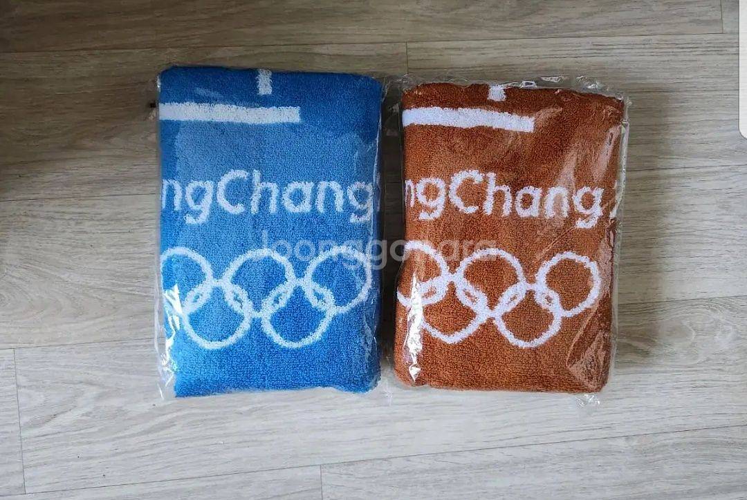 미개봉 새상품 평창올림픽 수건 2종 (일괄 판매)--0