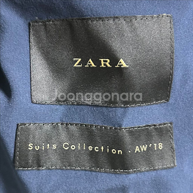 [남자 100]ZARA 자라 네이비 수트 자켓--6