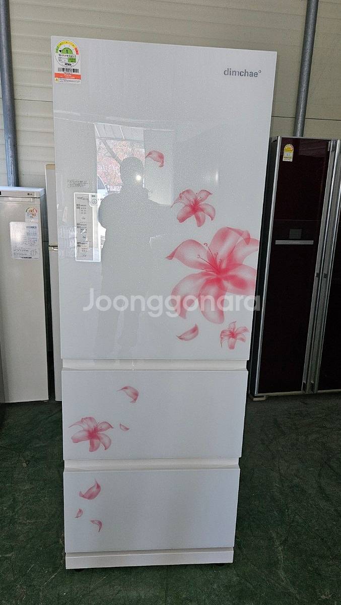 47 (무료배송설치) 중고김치냉장고 스탠드형 355L--0