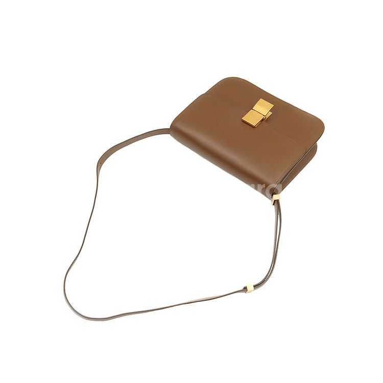 셀린느 카멜 카프스킨 클래식박스 미듐 숄더백189173--6