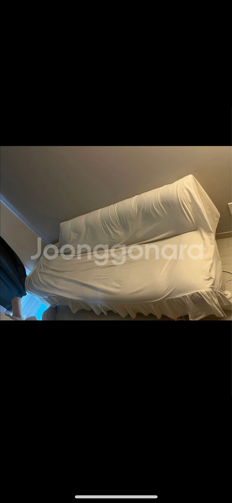 타미 3인 아이보리 패브릭 소파--2