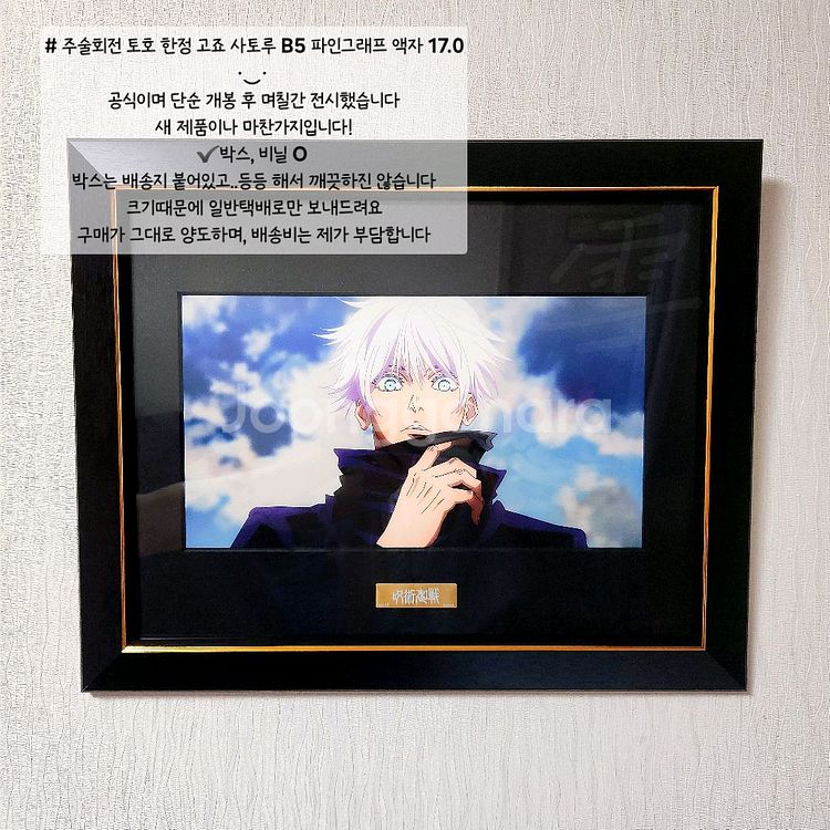 주술회전 토호 한정판 B5 파인그래프 고죠 사토루--0