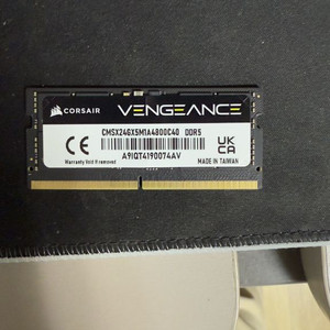 커세어 벤전스 DDR5 4800 24GB 노트북램