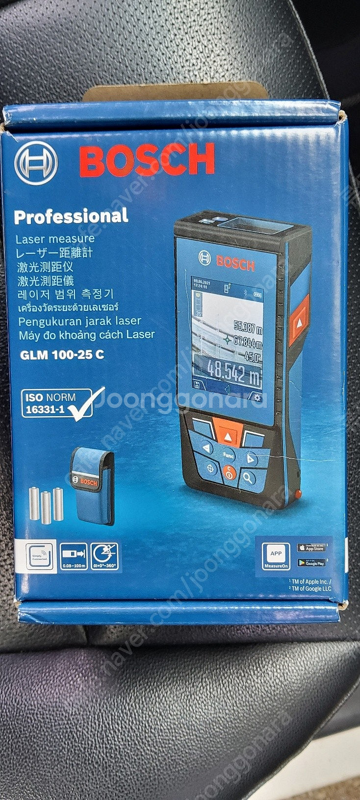 보쉬 GLM 100-25 C 레이저 거리 측정기 새상품--1