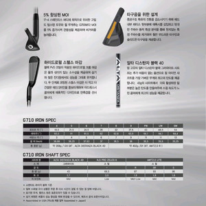 핑 PING G710아이언 AWT2.0 LITE S