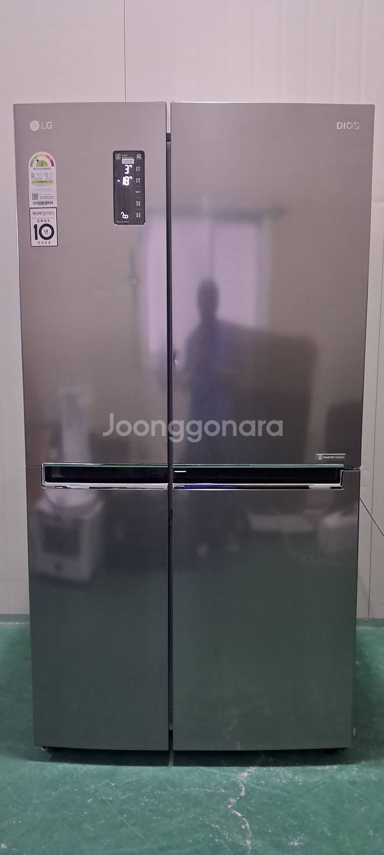 1545 엘지디오스 830L 2도어양문형냉장고(메탈)--0