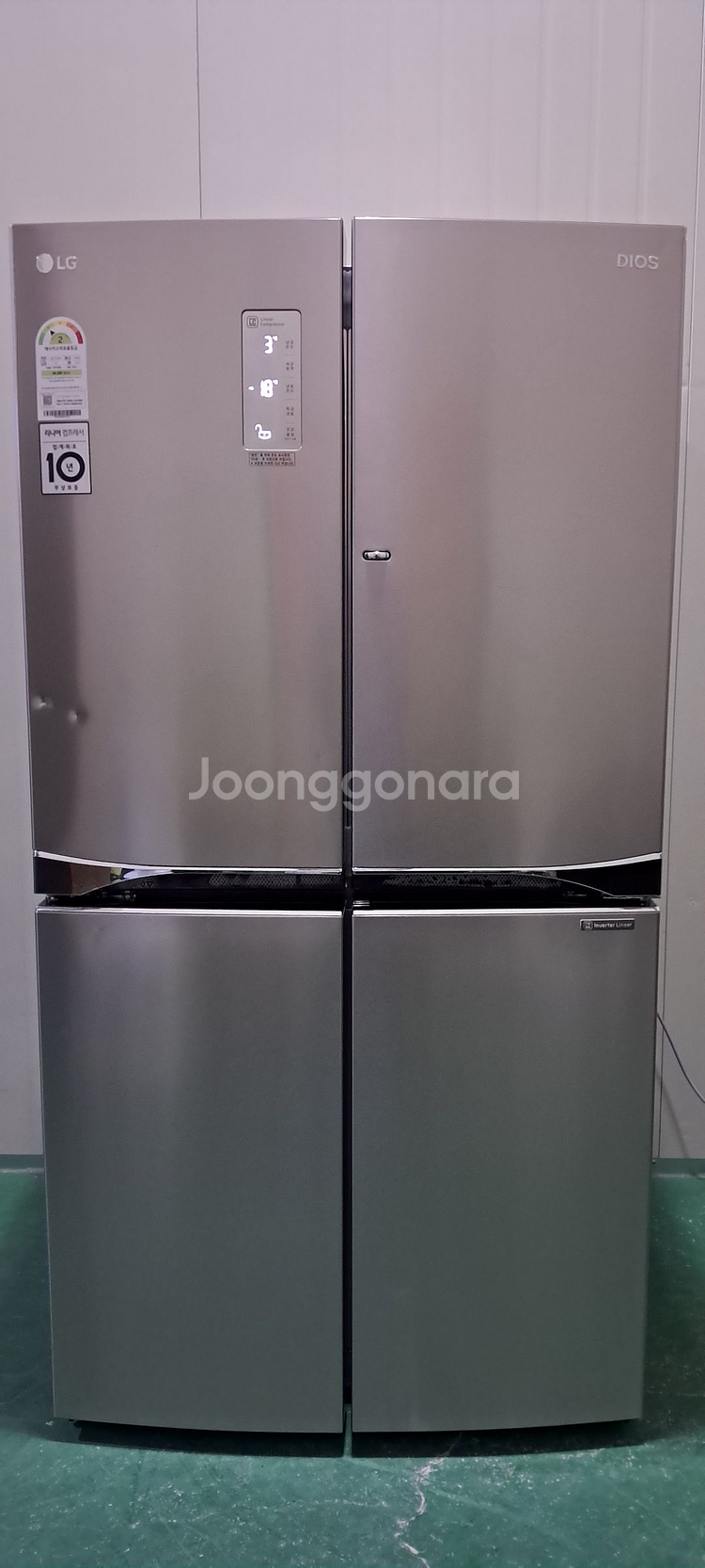1552 엘지디오스 870L 4도어양문형냉장고(메탈)--0