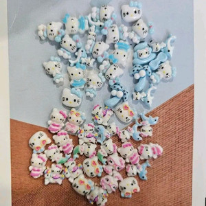 50p_핑크+블루키티파츠 썸머파츠 여름네일아트