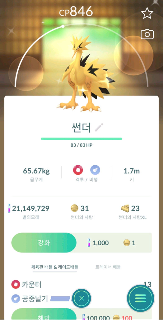 포켓몬고 이로치 가삼새, 가라르 파프 판매--0
