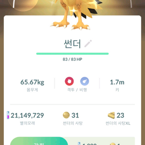 포켓몬고 이로치 가삼새,, 가라르 파프 판매