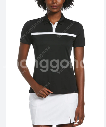 [새상품] CALLAWAY여성 스트라이프 버튼 폴로--0