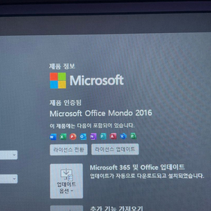 윈도우11pro, 오피스 설치된 ssd (인증O)