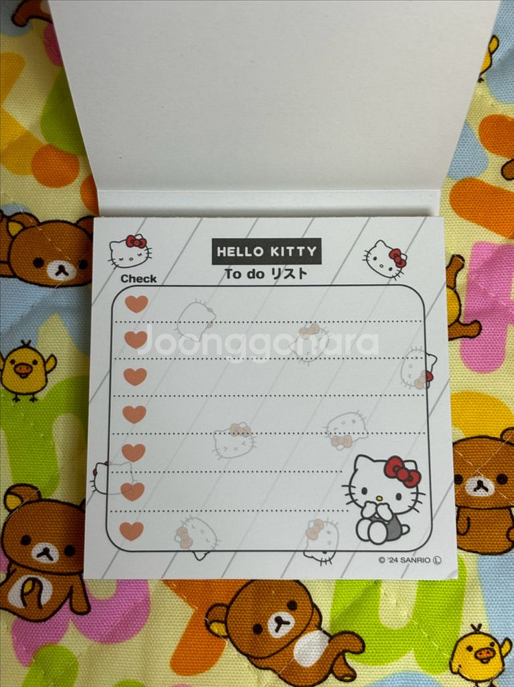 헬로키티 todolist 메모지 [일본정품 새상품]--0