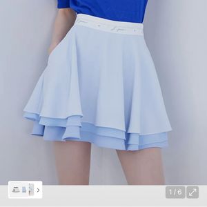 제이제인 캉캉 플레어 스커트 M 스카이블루 (새상품)