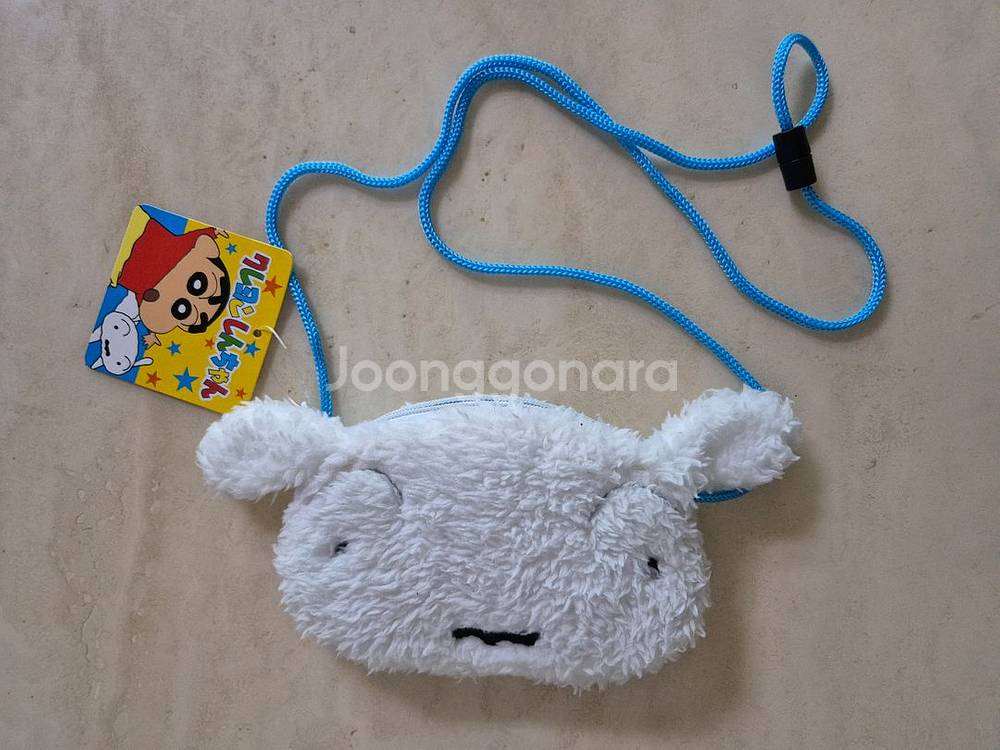 (새제품)짱구 흰둥이 파우치 크로스백 키링 인형--0