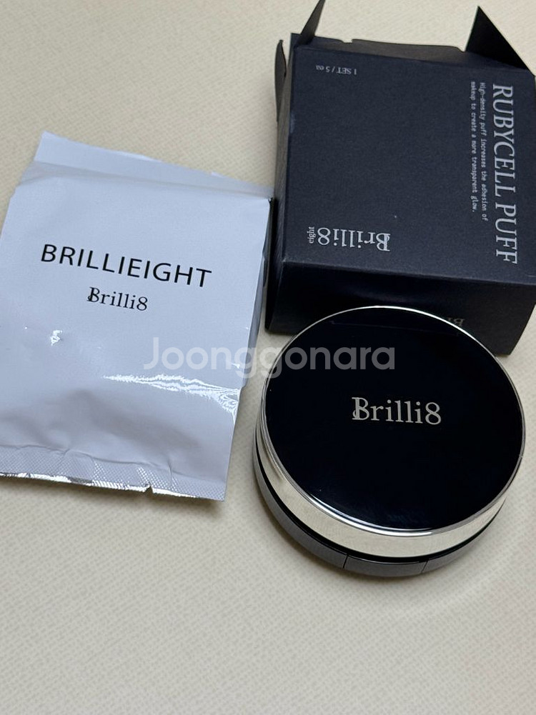 브릴리에잇 쿠션 재생비비 본품+리필+퍼프3개--0