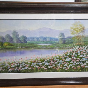 풍경화 유화 그림 액자